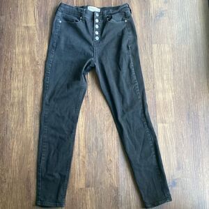 Mudd Black High Rise Jegging Stretchy Skinny Size 9